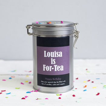 Personalised Message Tea Gift In Tin, 3 of 8