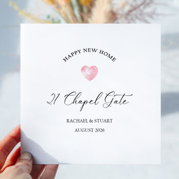 Personalised New Home Card, Simple Modern Design, 2 of 3