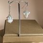 Aquamarine And Pearl Earrings, thumbnail 2 of 3