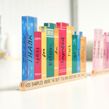 Free Standing, Personalised Teacher Bookshelf, 6 of 7