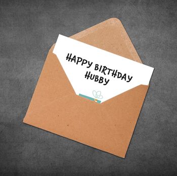 Funny Birthday Card For Husband, Gift Joke Design, 2 of 6