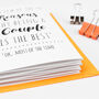 Anniversary Fold Out Banner Card For Him, thumbnail 3 of 5