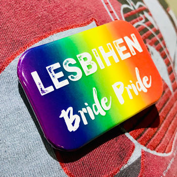 Lesbihen Bride Pride Gay Lesbian Hen Party Badges, 7 of 8