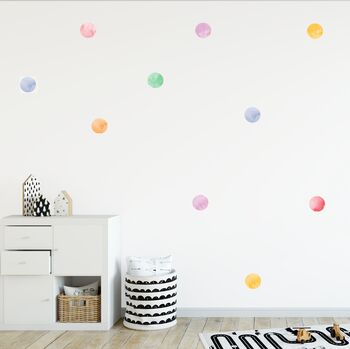 Polka Dot Fabric Wall Stickers, 2 of 3