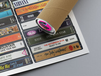 32nd Birthday 1994 Music Print Personalised Gift, 3 of 9