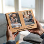 Personalised Photo Block With Two Photos And Message, thumbnail 5 of 5