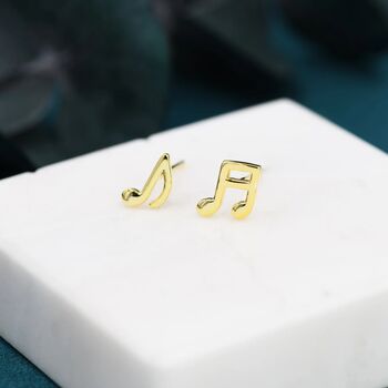 Mismatched Music Notes Stud Earrings, 4 of 10