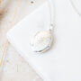 Personalised Medium Star Oval Locket In Sterling Silver, thumbnail 7 of 12