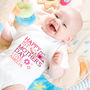 Personalised First Mother's Day Pink Or Blue Bodysuit, thumbnail 1 of 9
