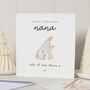 Personalised Bunny Christmas Card For Nana, thumbnail 1 of 7