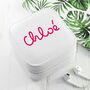 Personalised Summer Style White Jewellery Case, thumbnail 1 of 12