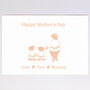 Personalised Bear Family Mother's Day Card, thumbnail 6 of 9