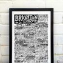 Brighton And Hove Landmarks Print By Sketchbook Design ...
