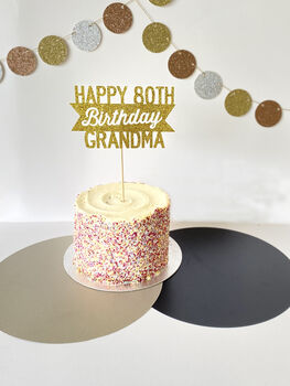 Personalised 80th Birthday Cake Topper, 8 of 8
