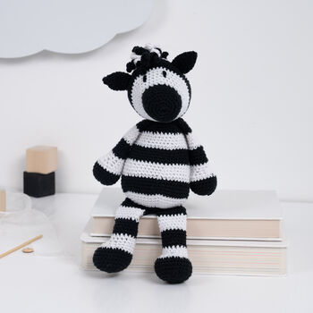 Holly Zebra Easy Crochet Kit, 3 of 11