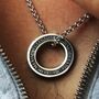Personalised Thick Silver Washer Necklace, thumbnail 1 of 5
