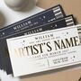 Concert Ticket Gift Voucher Custom Personalised, thumbnail 2 of 9