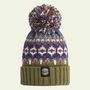 Tundra Fairisle Knit Reflective Superbobble Hat, thumbnail 2 of 6