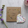 Easter Wildflower Seed Heart Recycled Card, thumbnail 3 of 5