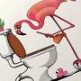 Flamingo With Toilet Plunger, thumbnail 8 of 8