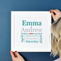Personalised Typographic Wedding Print, thumbnail 2 of 9