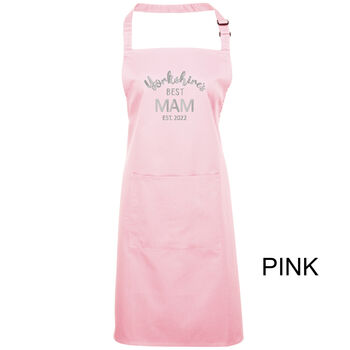 Personalised Embroidered Bib Apron With Pocket, 12 of 12