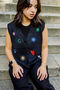 Astrology Embroidered Knit Sleeveless Vest, thumbnail 1 of 6