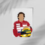 Ayrton Senna Formula One Poster, thumbnail 2 of 3