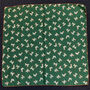 Green Poodle Print Silky Scarf, thumbnail 4 of 4