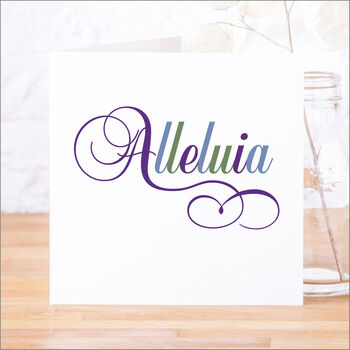 Single Or Pack Of 'Alleluia' Easter Cards, 7 of 8
