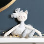Personalised Cat Ballet Dancer Soft Toy, thumbnail 2 of 3