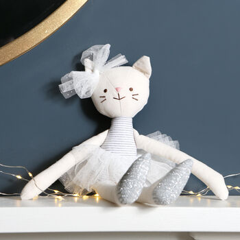 Personalised Cat Ballet Dancer Soft Toy, 2 of 3