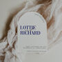 A6 Save The Date Arch Wedding Invitation, thumbnail 3 of 4