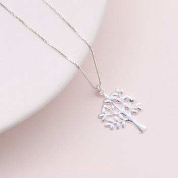Sterling Silver Family Tree Necklace, 3 of 3