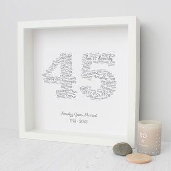 Personalised 45th Wedding Anniversary Gift For Husband, 3 of 5