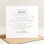 For My Bride On Our Wedding Day Personalised Card, thumbnail 2 of 8