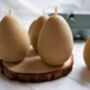Six Egg Beeswax Candles In Box | Easter Gift And Decor, thumbnail 3 of 4