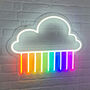 Rainbow Cloud Neon LED Sign, thumbnail 1 of 1