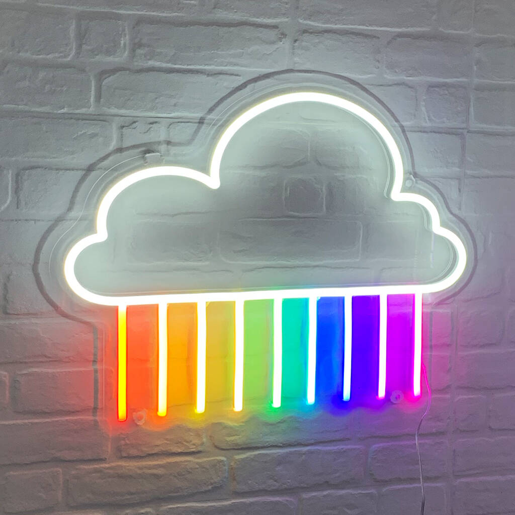 Rainbow Cloud Neon LED Sign