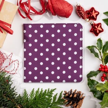 Blue Badge Parking Permit Wallet In Spotty Purple, 2 of 8