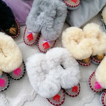 Lucky Dip Children Sheepskin Moccasin Slippers, 4 of 7