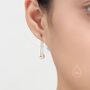 Sterling Silver Baroque Pearl Ear Jacket, thumbnail 4 of 9