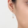 Sterling Silver Baroque Pearl Ear Jacket, thumbnail 4 of 10