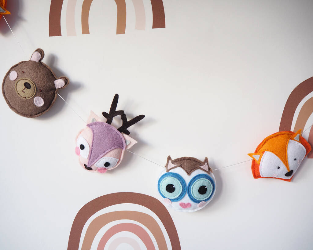 Woodland Nursery Garland By Brown Betty Blue