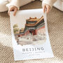Beijing Illustrated Destination Travel Art Print, thumbnail 3 of 7