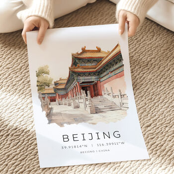 Beijing Illustrated Destination Travel Art Print, 3 of 7