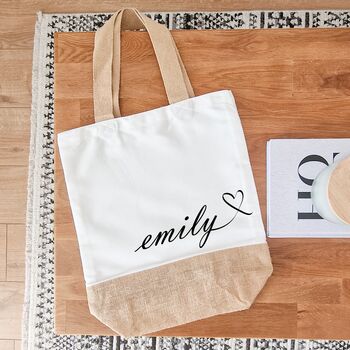 Makeup Bag Tote Bag Personalised Gift For Her, 3 of 3
