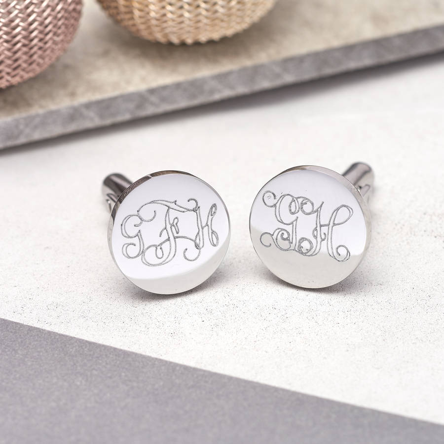 personalised monogram cufflinks by hurleyburley man | www.bagssaleusa.com/product-category/scarves/