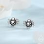 Sterling Silver Super Cute Jumping Spider Stud Earrings, thumbnail 1 of 12