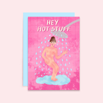 Hey Hot Stuff Funny Valentine's Day Card, 2 of 2